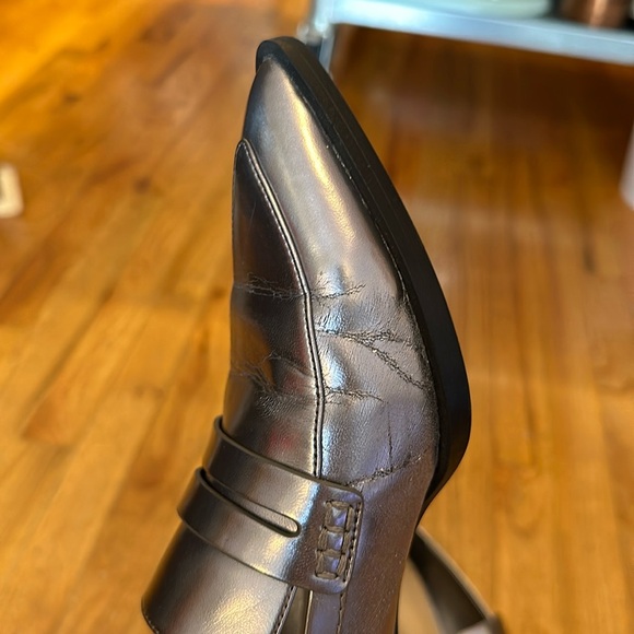 Charles & Keith Metallic Pointy Toe Loafers - Picture 2 of 8